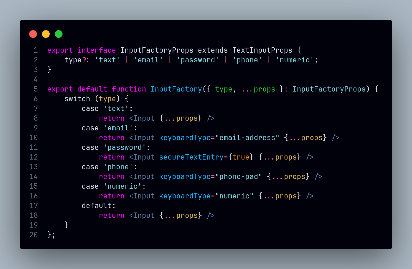InputFactory