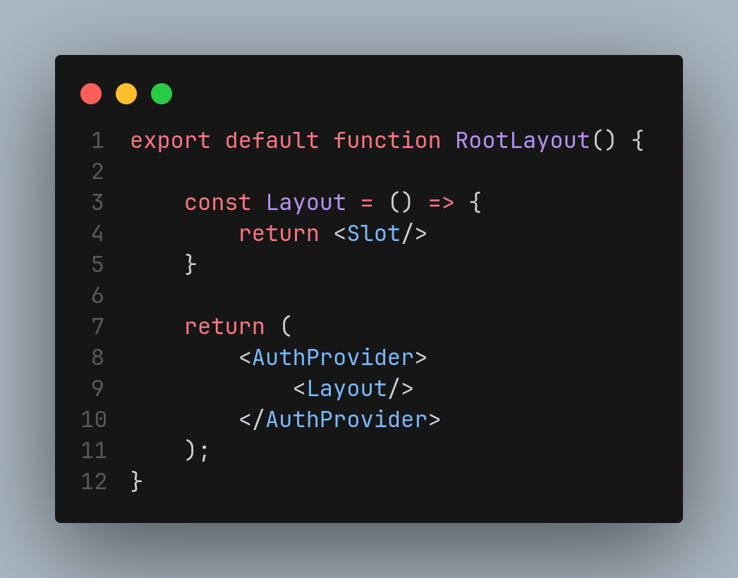 Root Layout