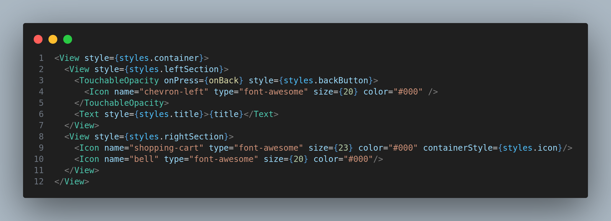 Header Component